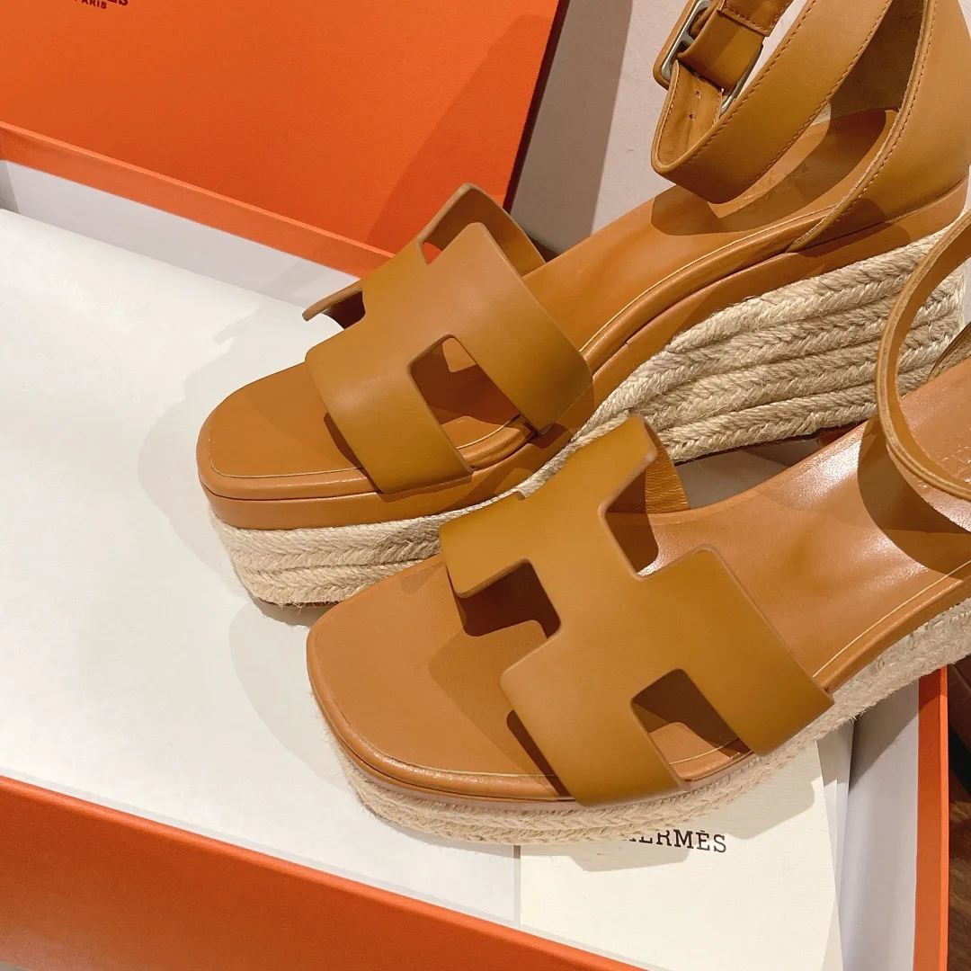 Hermes Doll 40 Espadrilles Yellow / - Image 8