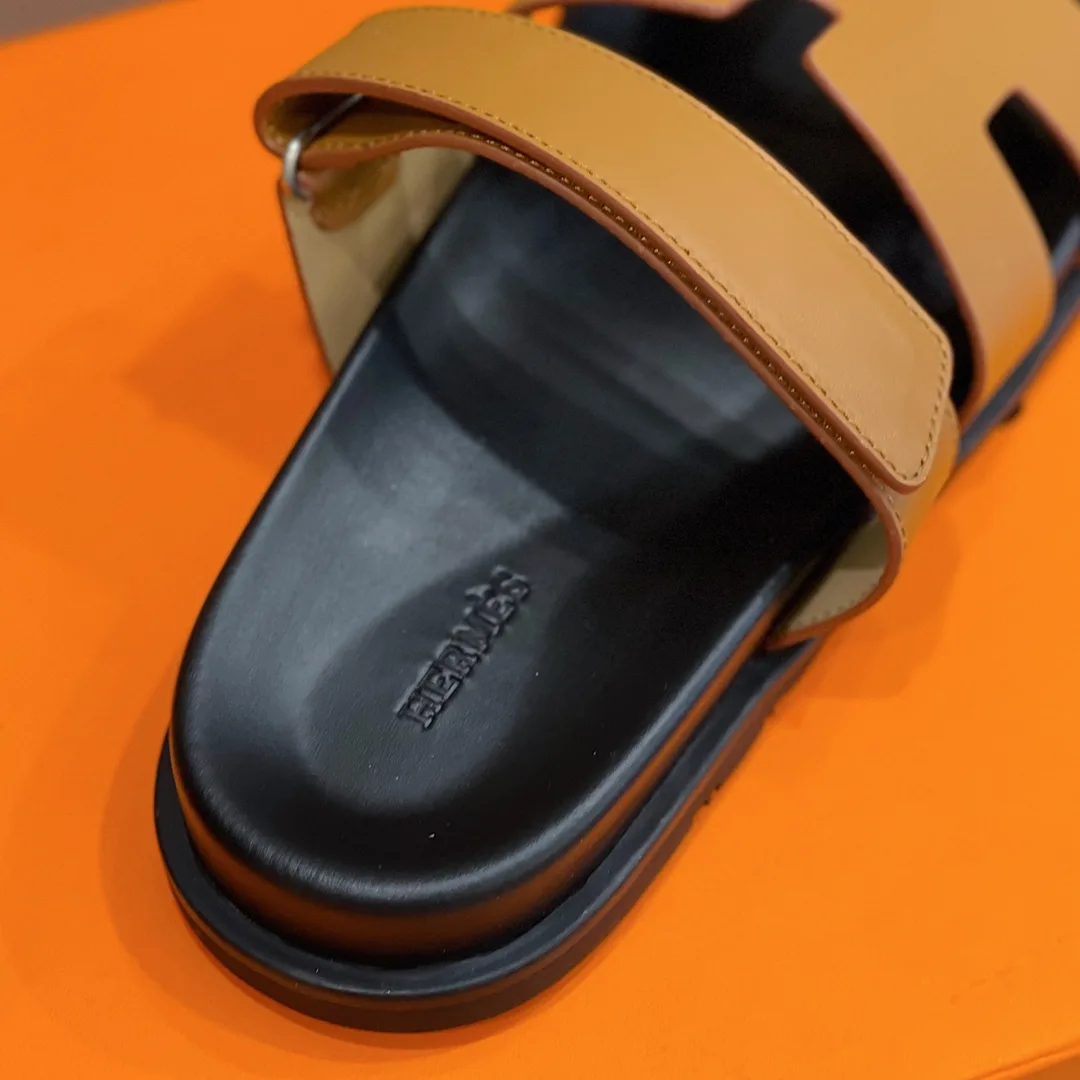 Hermes Takara Sandals Brown - Image 5