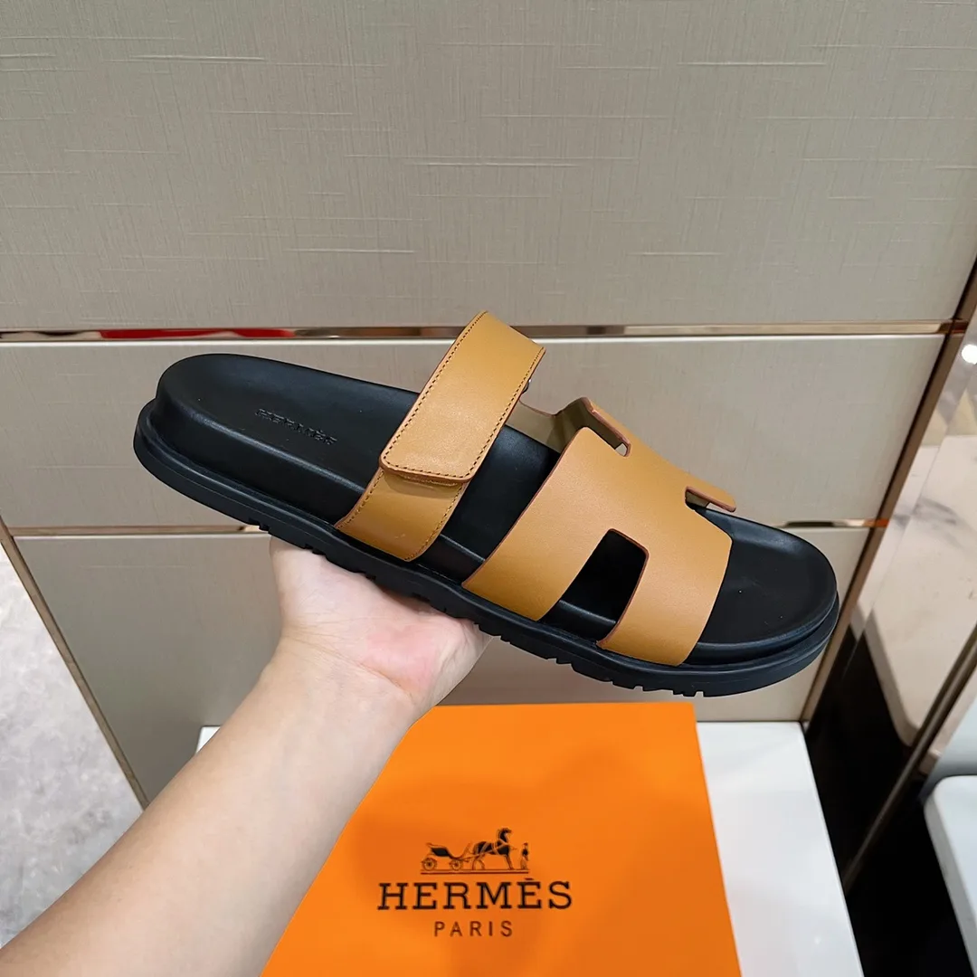 Hermes Takara Sandals Brown - Image 4
