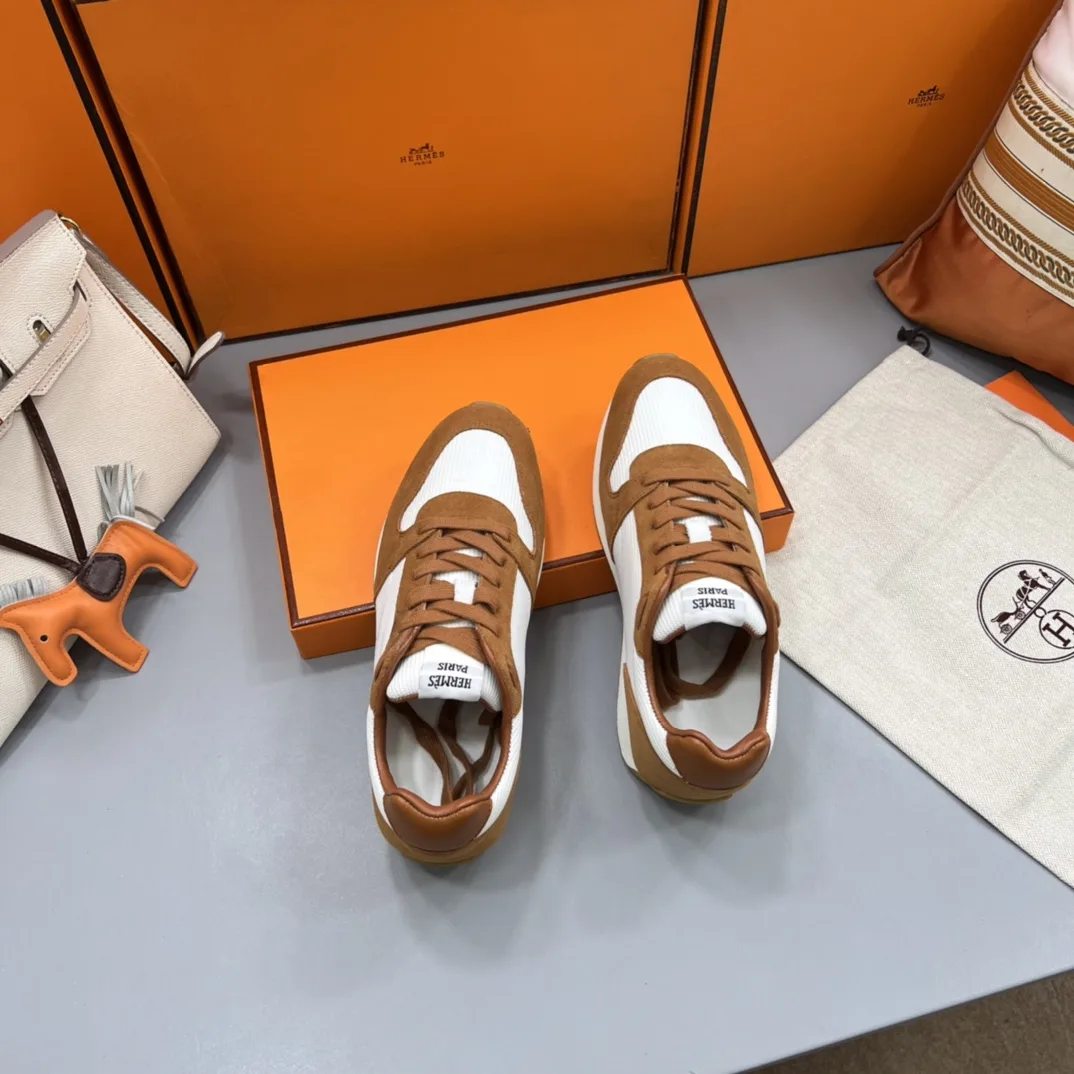 Hermes Escape Trainers Brown - Image 6