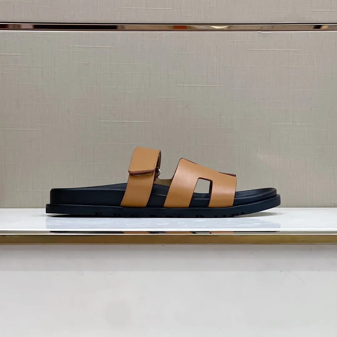 Hermes Takara Sandals Brown - Image 3
