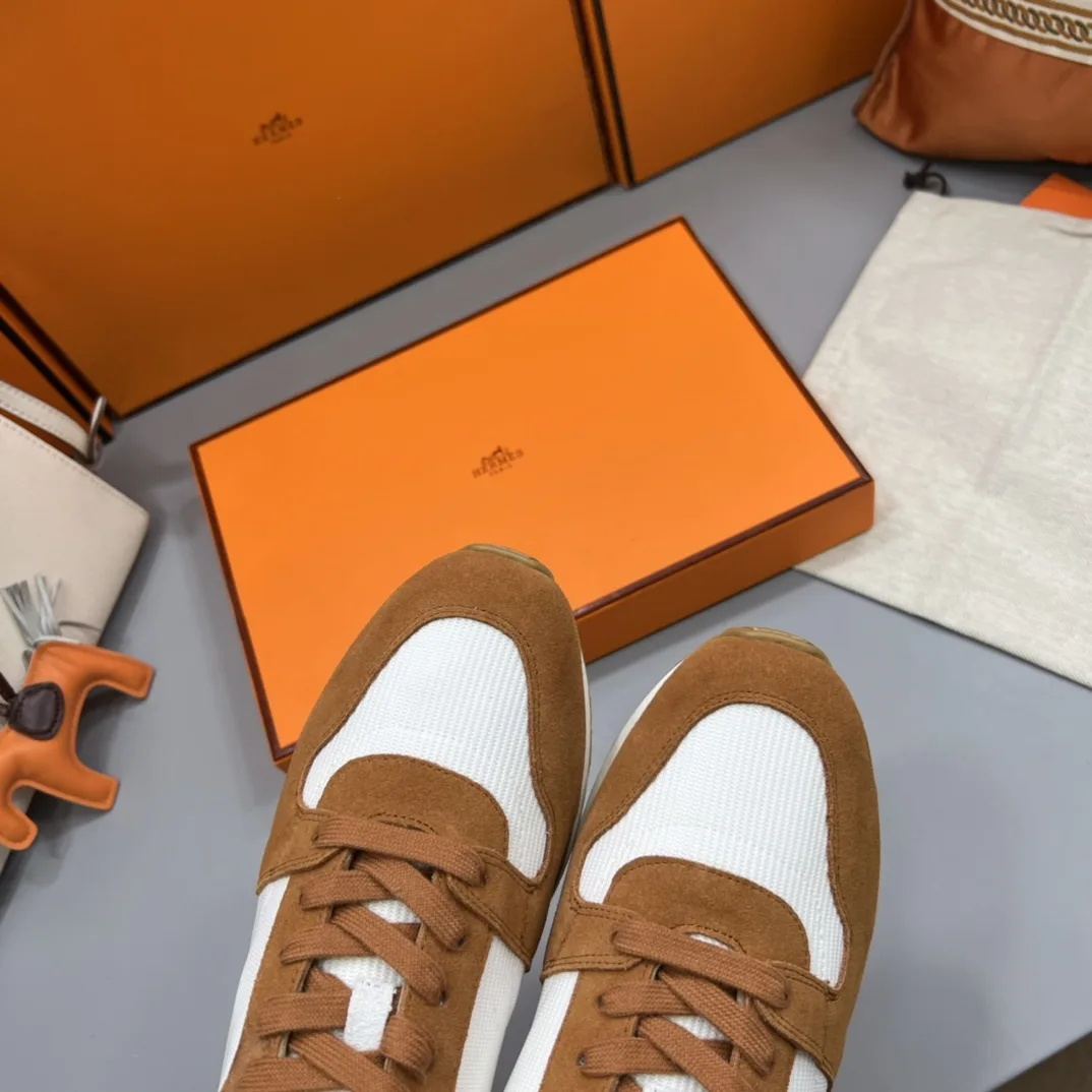 Hermes Escape Trainers Brown - Image 5