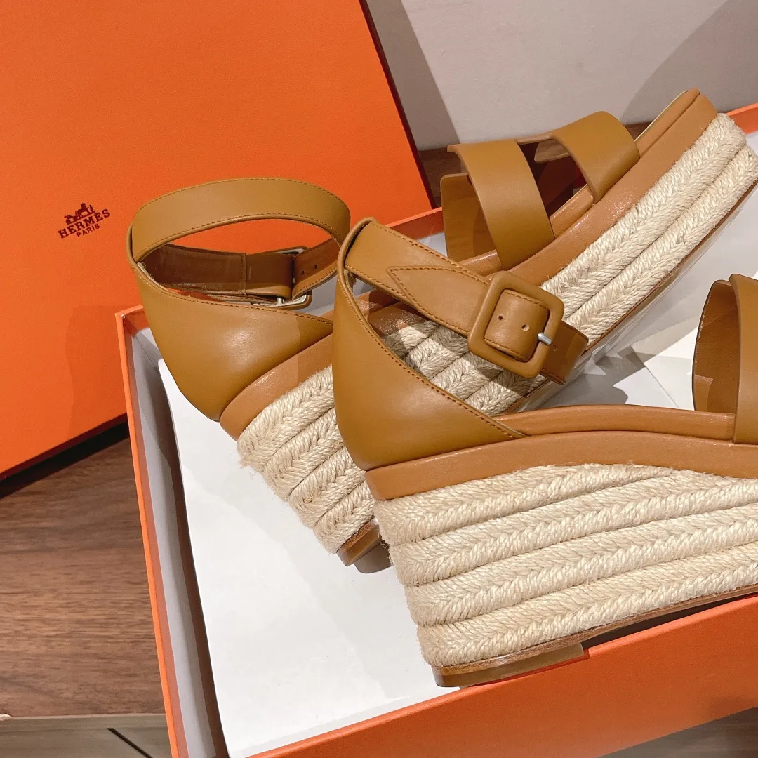 Hermes Doll 40 Espadrilles Yellow / - Image 4