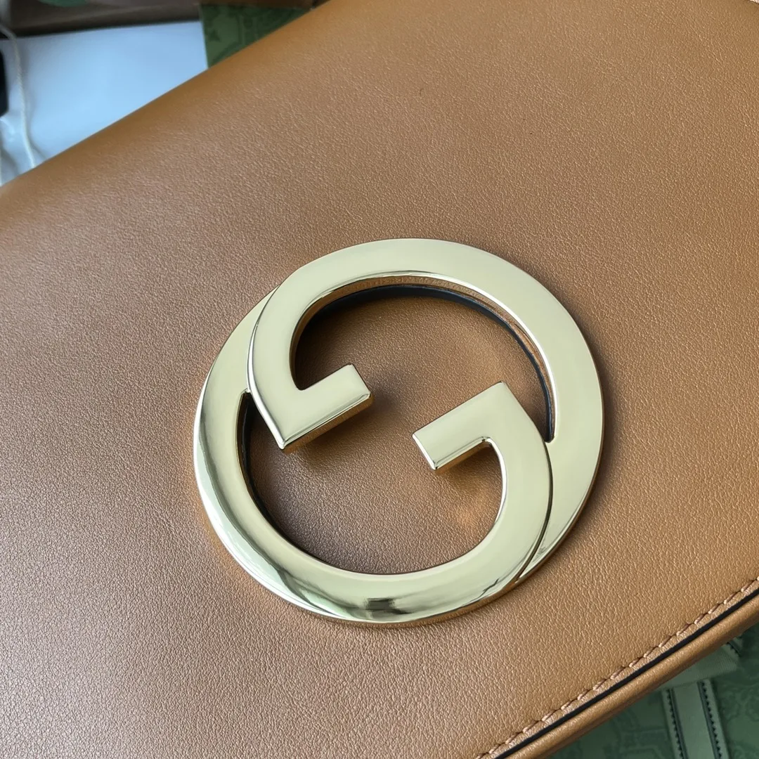 Gucci Blondie Medium Shoulder Bag / Brown Gold Hardware - Image 9