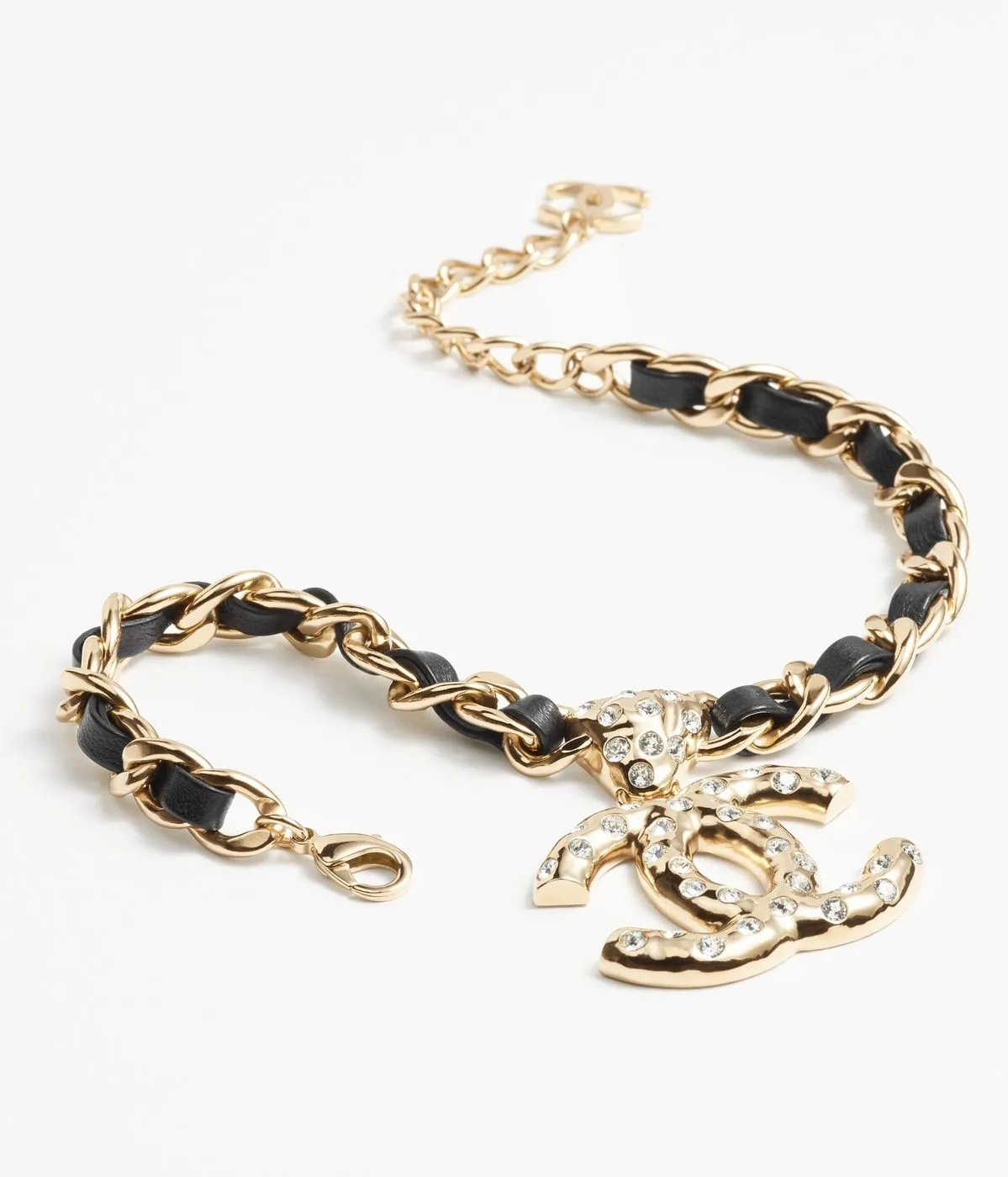 Chanel Necklace Gold And Black - Image 3