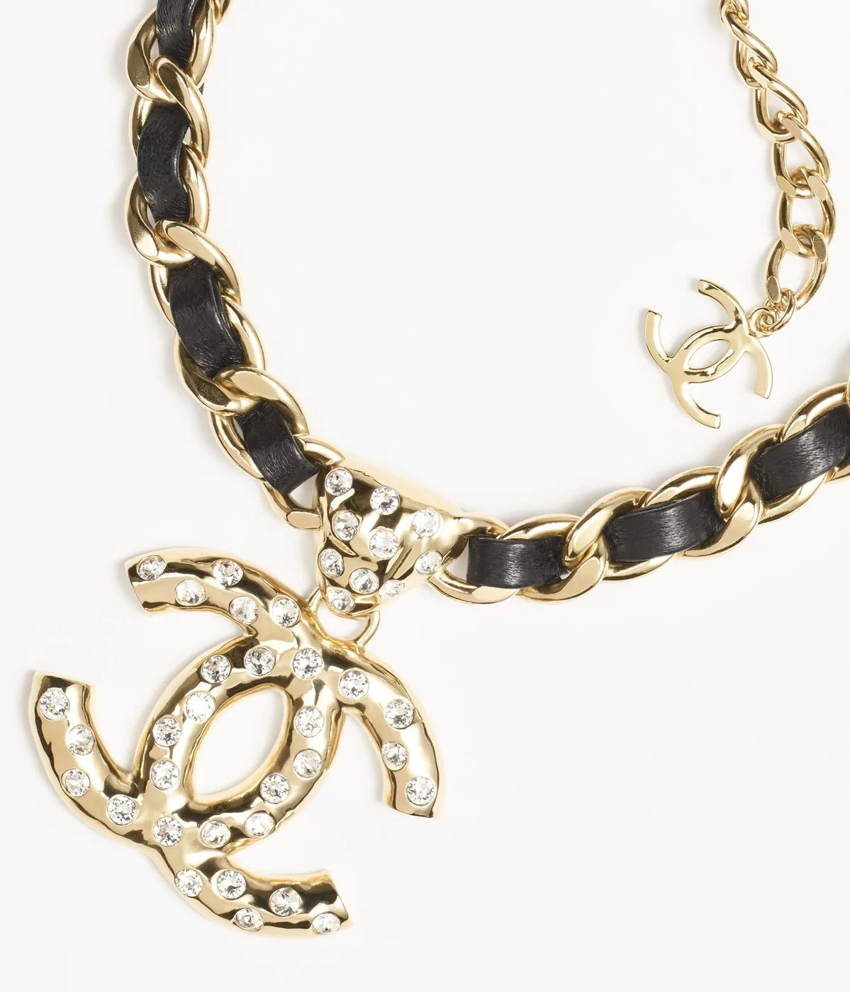 Chanel Necklace Gold And Black - Image 2