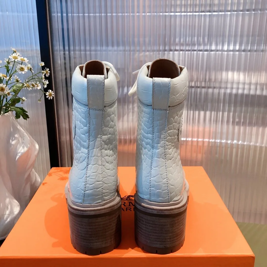 Hermes Fresh Ankle Boots White / - Image 5
