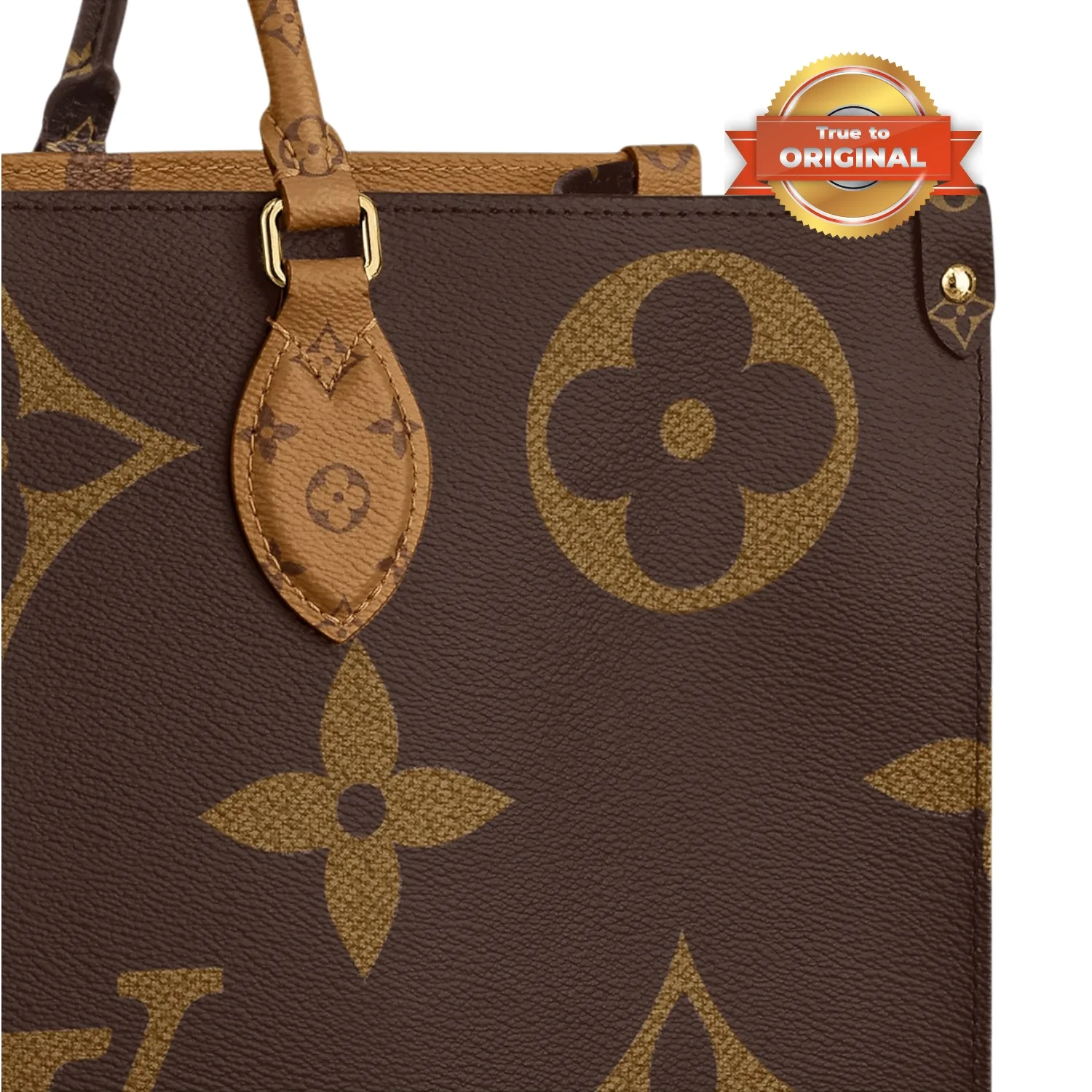 Louis Vuitton OnTheGo GM Tote Bag / Brown Gold Hardware - Image 6