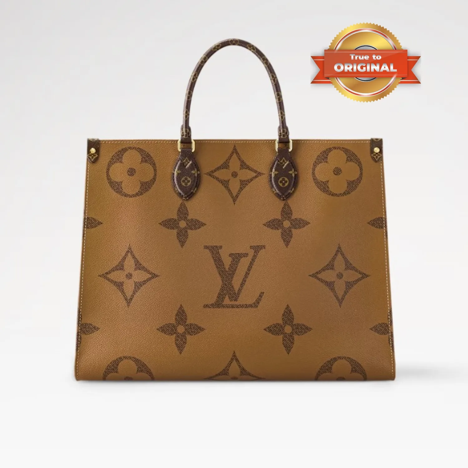 Louis Vuitton OnTheGo GM Tote Bag / Brown Gold Hardware - Image 4