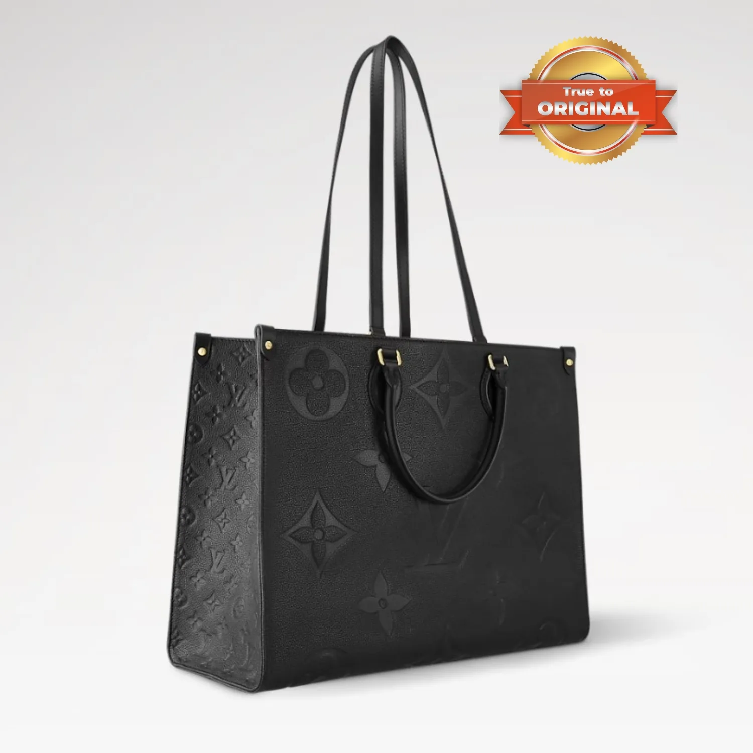 Louis Vuitton Onthego GM Tote Bag / Monogram Empreinte Black Gold Hardware - Image 3