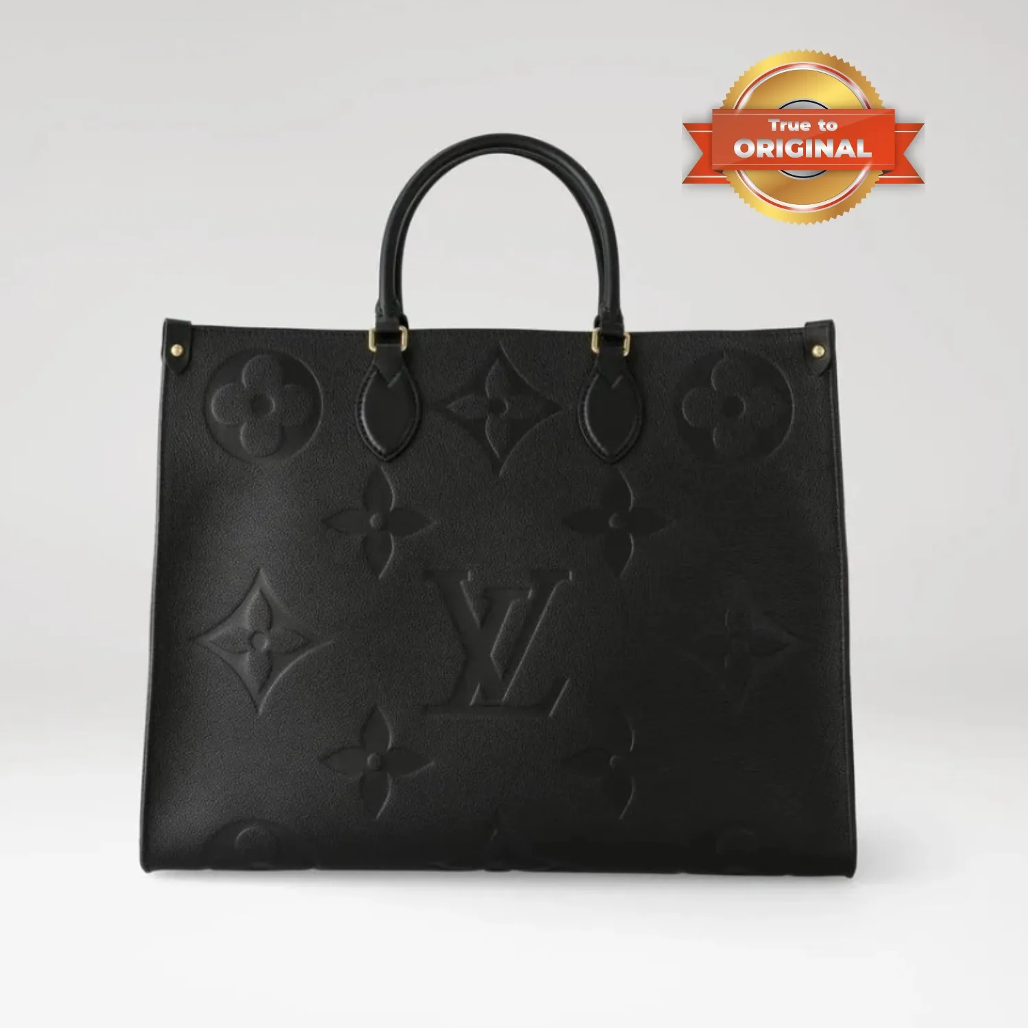 Louis Vuitton Onthego GM Tote Bag / Monogram Empreinte Black Gold Hardware - Image 4