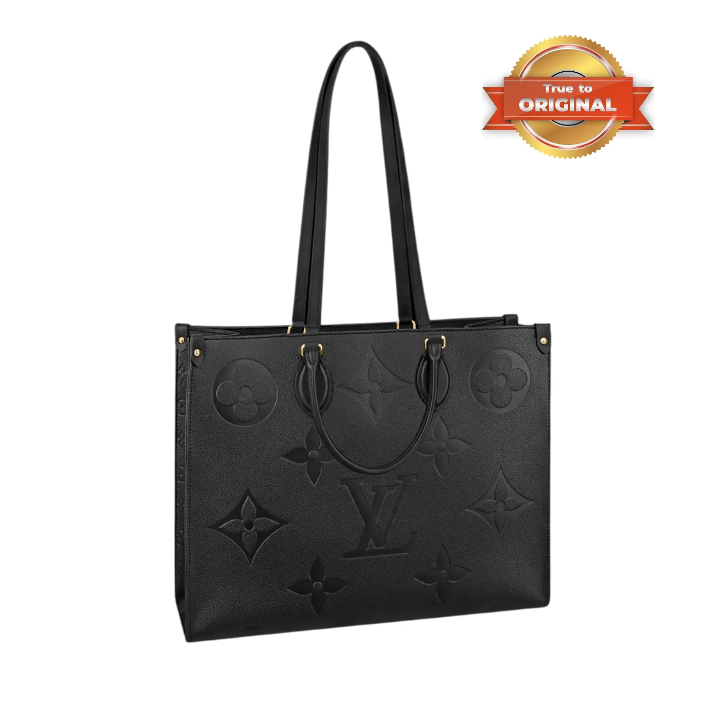 Louis Vuitton Onthego GM Tote Bag / Monogram Empreinte Black Gold Hardware - Image 5