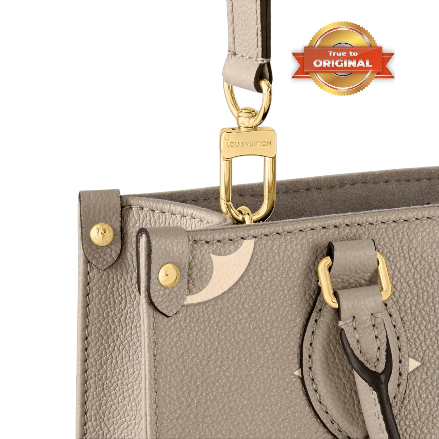 Louis Vuitton OnTheGo PM Tote Bag / Monogram Empreinte Beige/ Cream - Image 5