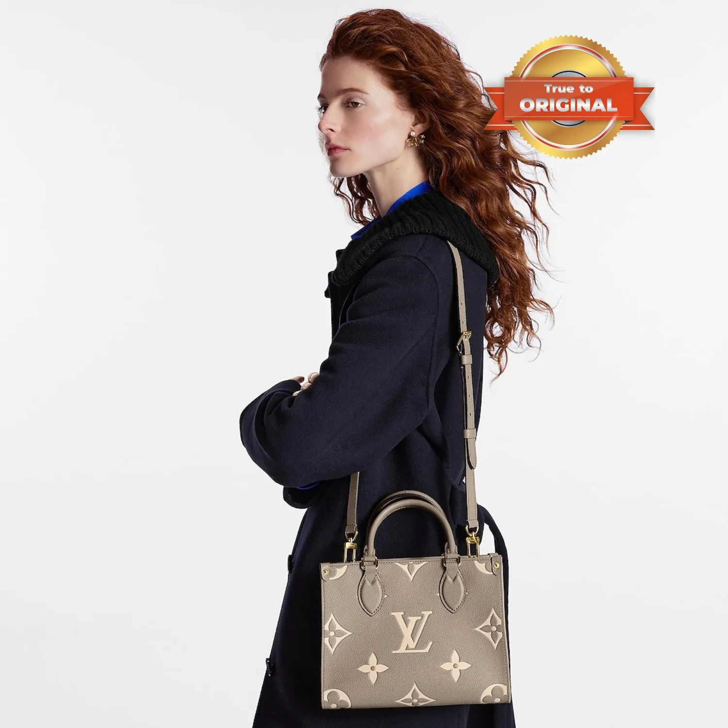 Alternative view of Louis Vuitton OnTheGo PM Tote Bag / Monogram Empreinte Beige/ Cream