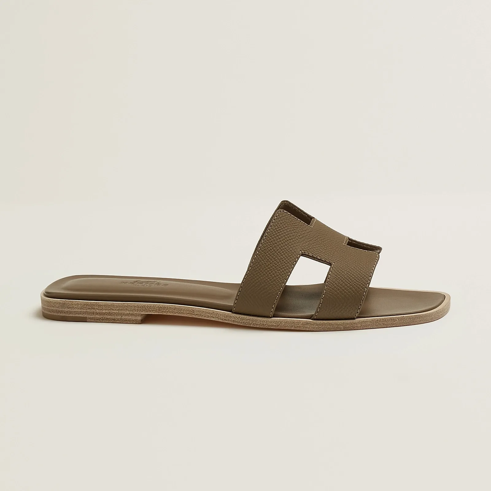 Hermes Oran Sandals Oran Khaki - Image 5
