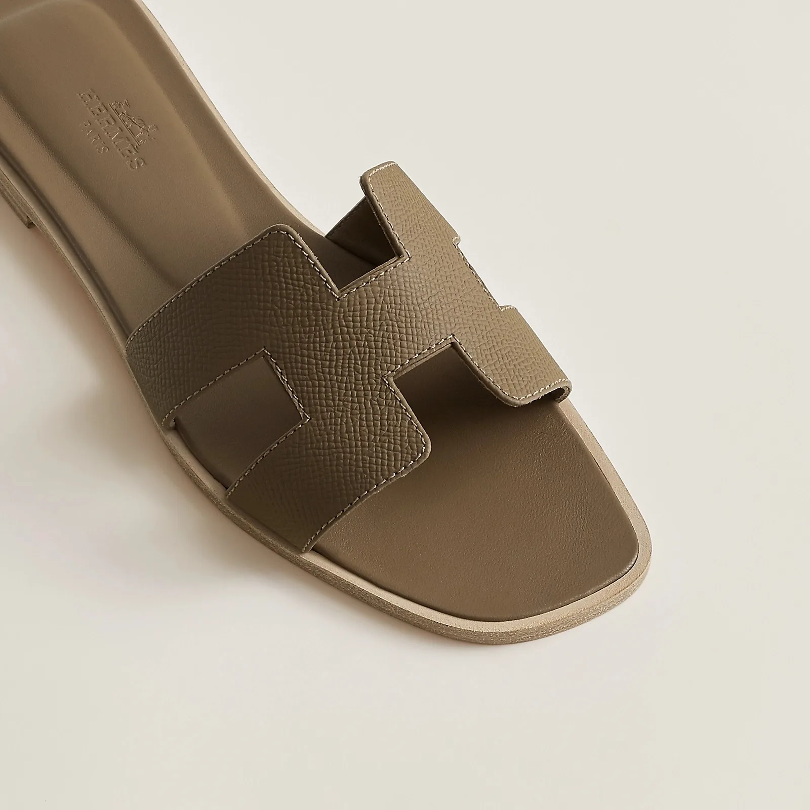 Hermes Oran Sandals Oran Khaki - Image 3