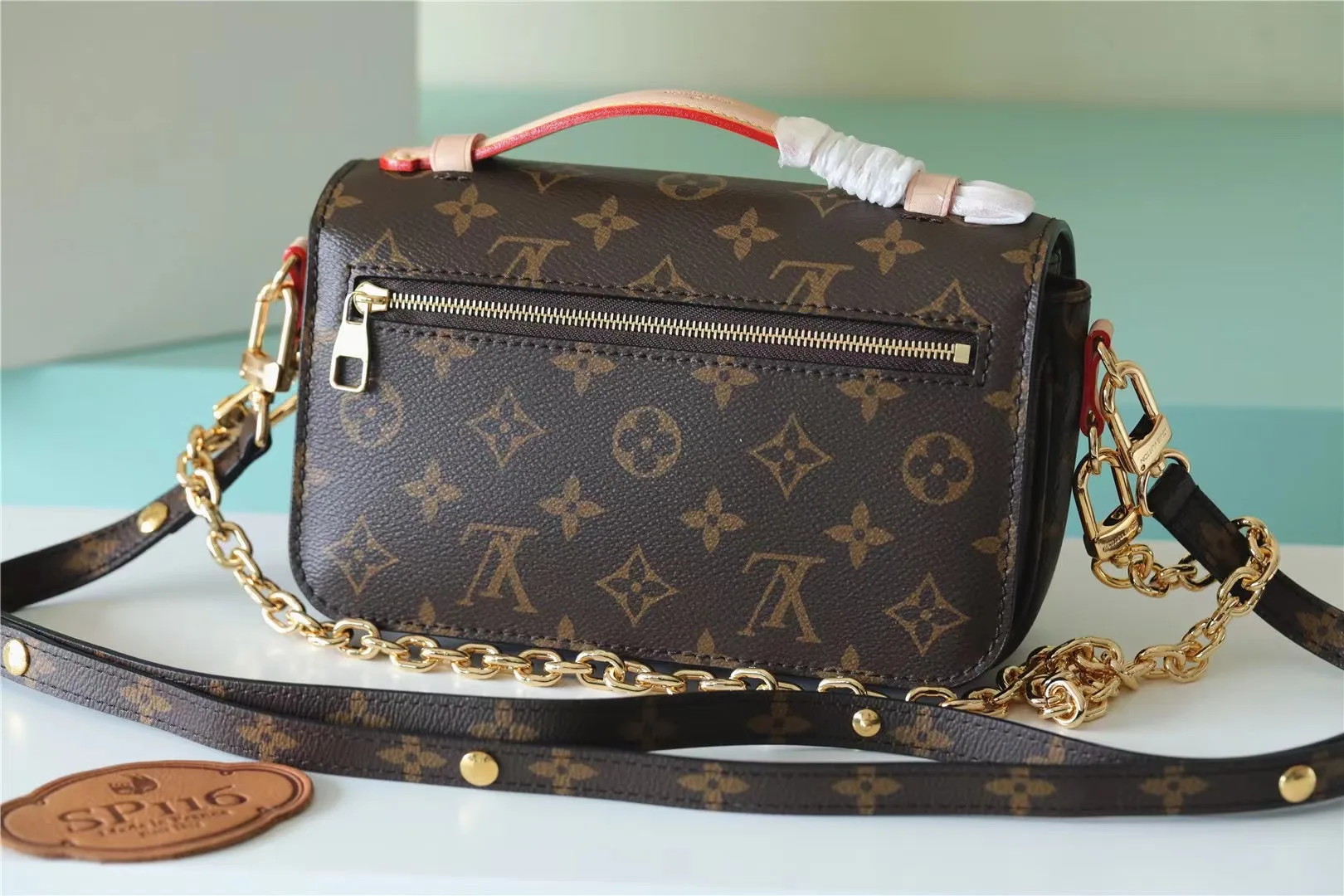 Louis Vuitton Pochette Metis East West Shoulder Bag / Brown Monogram Canvas Gold Hardware ? - Image 9