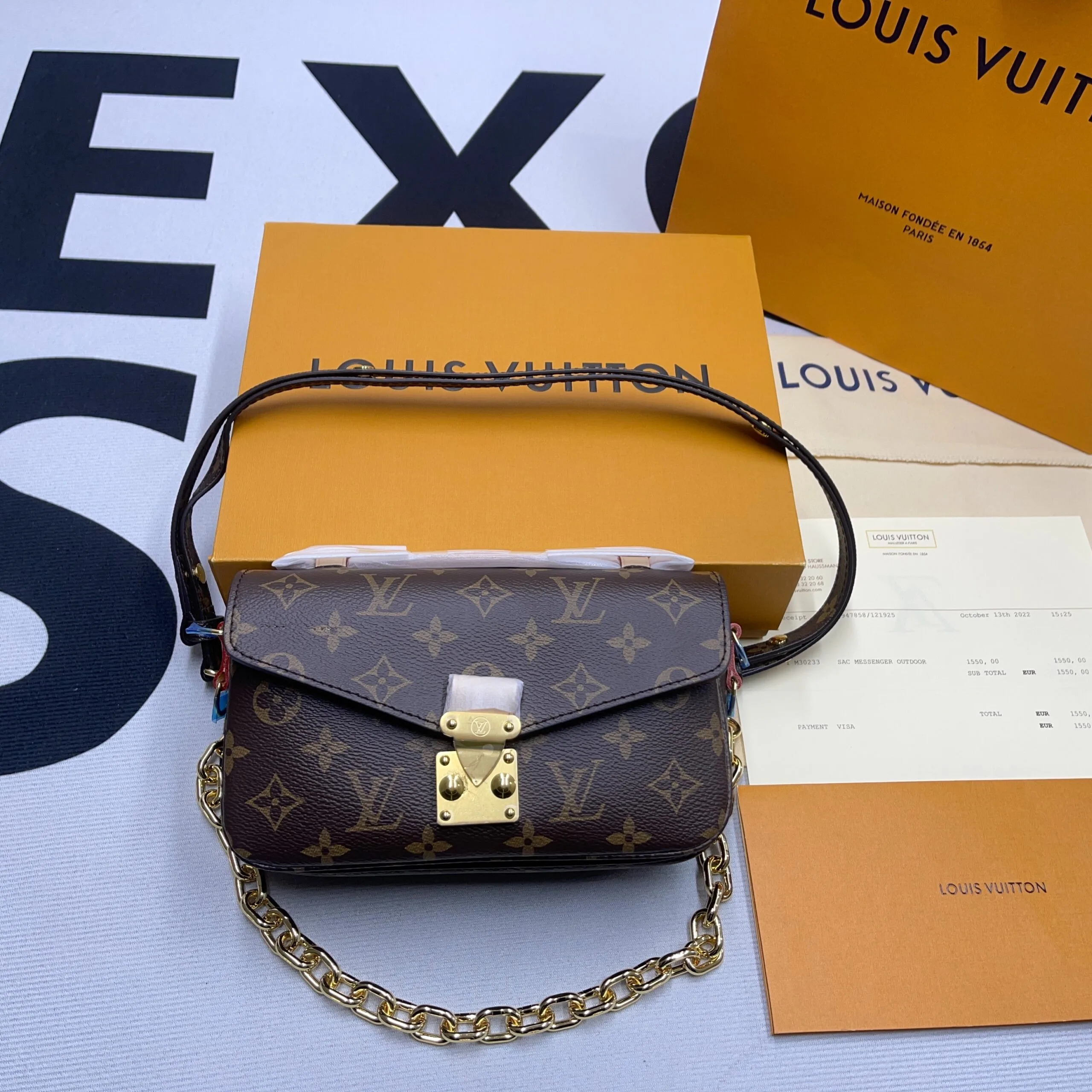 Louis Vuitton Pochette Metis East West Shoulder Bag / Brown Monogram Canvas Gold Hardware ? - Image 5