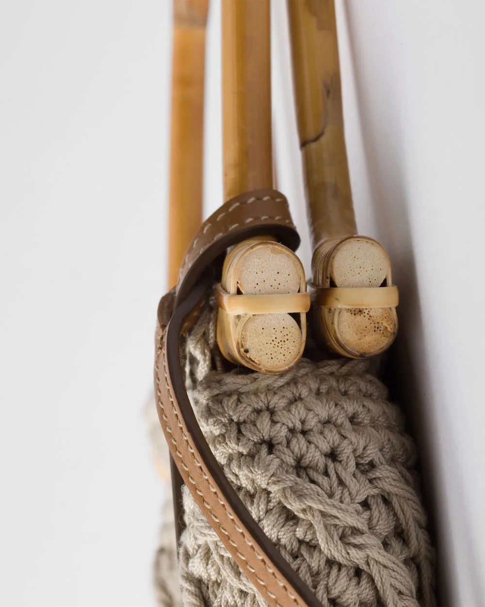 Prada Cotton Crochet Mini Cord Bag / 1BA461_2HG7_F0065_V_OOO - Image 6