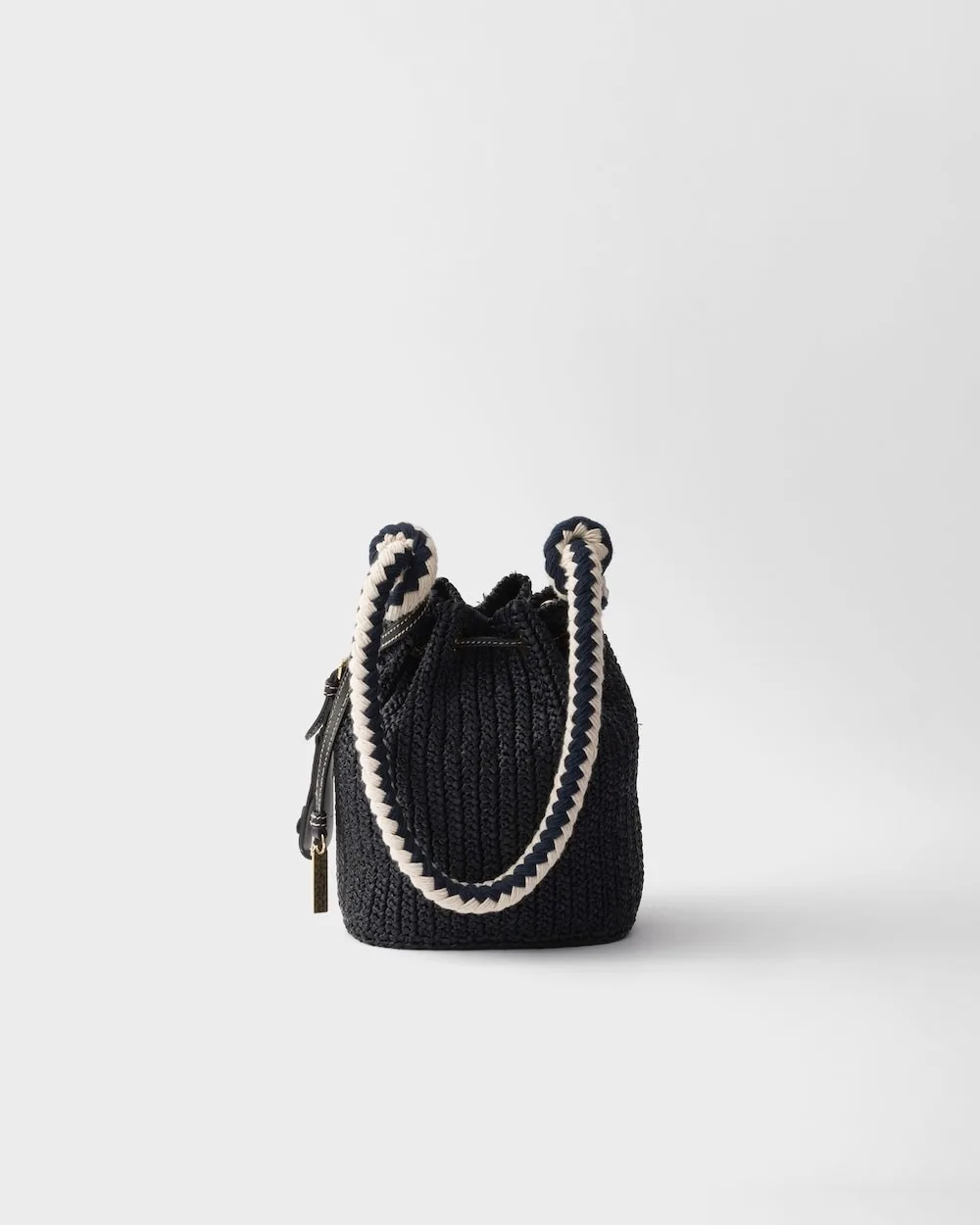 Alternative view of Prada Crochet Mini Bucket Bag / 1BE068_2MHA_F0002_V_OVZ
