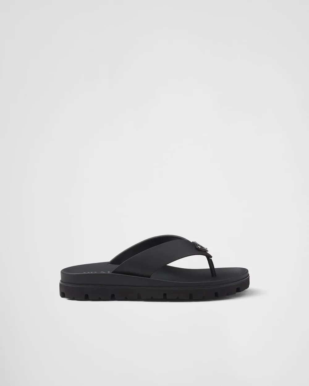 Prada Rubber Thong Sandal Steel Gray 2Y3130_3LKK_F0276_F_G000 - Image 4