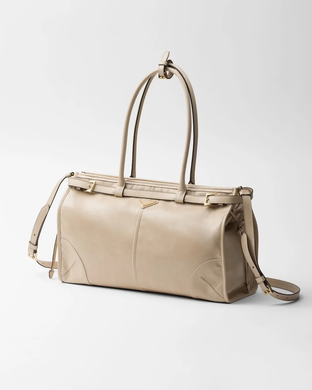 Alternative view of Prada Bonnie Large Handbag Bag Travertine / - 1BA433_2CYR_F03MV_V_MOO