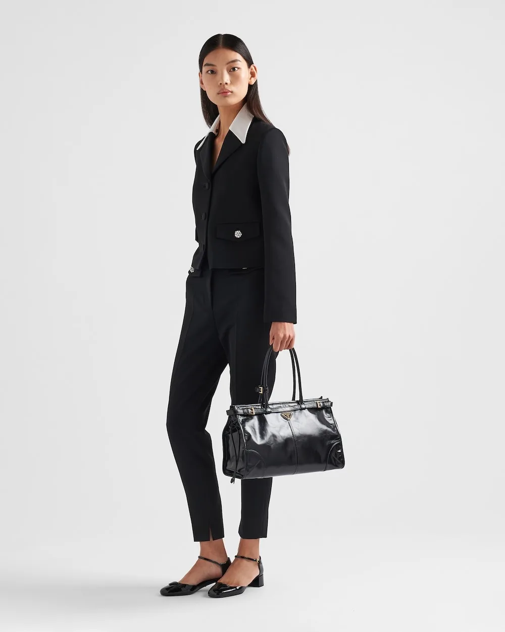 Prada Bonnie Large Handbag Bag Palisander / 1BA433_2CYR_F04F2_V_MOO - Image 3