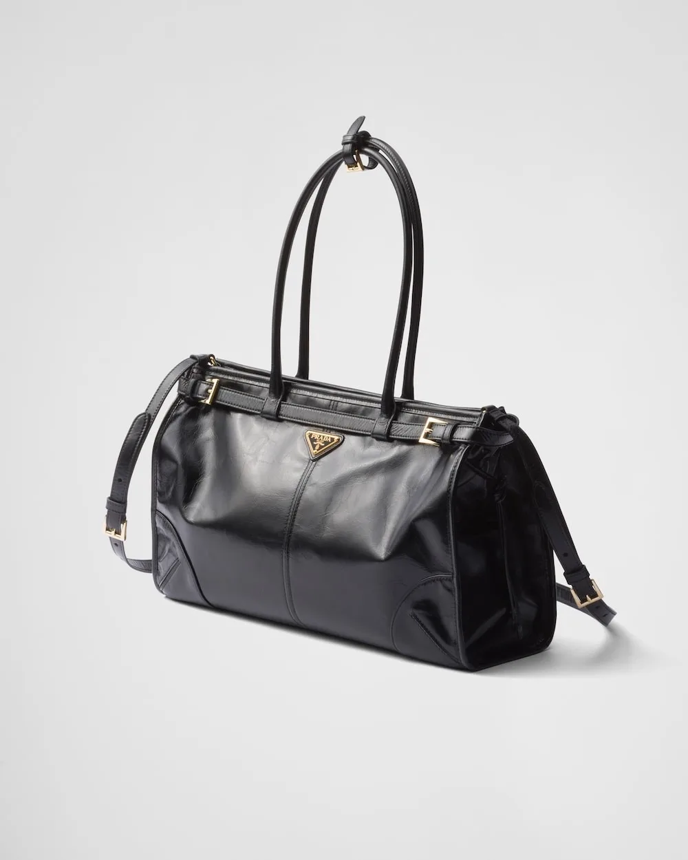 Alternative view of Prada Bonnie Large Handbag Bag Palisander / 1BA433_2CYR_F04F2_V_MOO