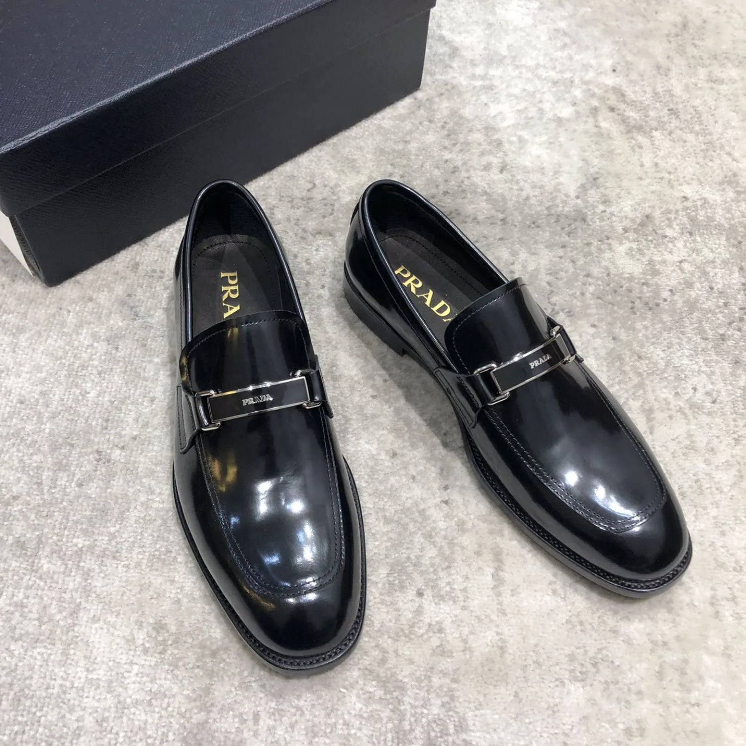 Alternative view of Prada Leather Loafer Black