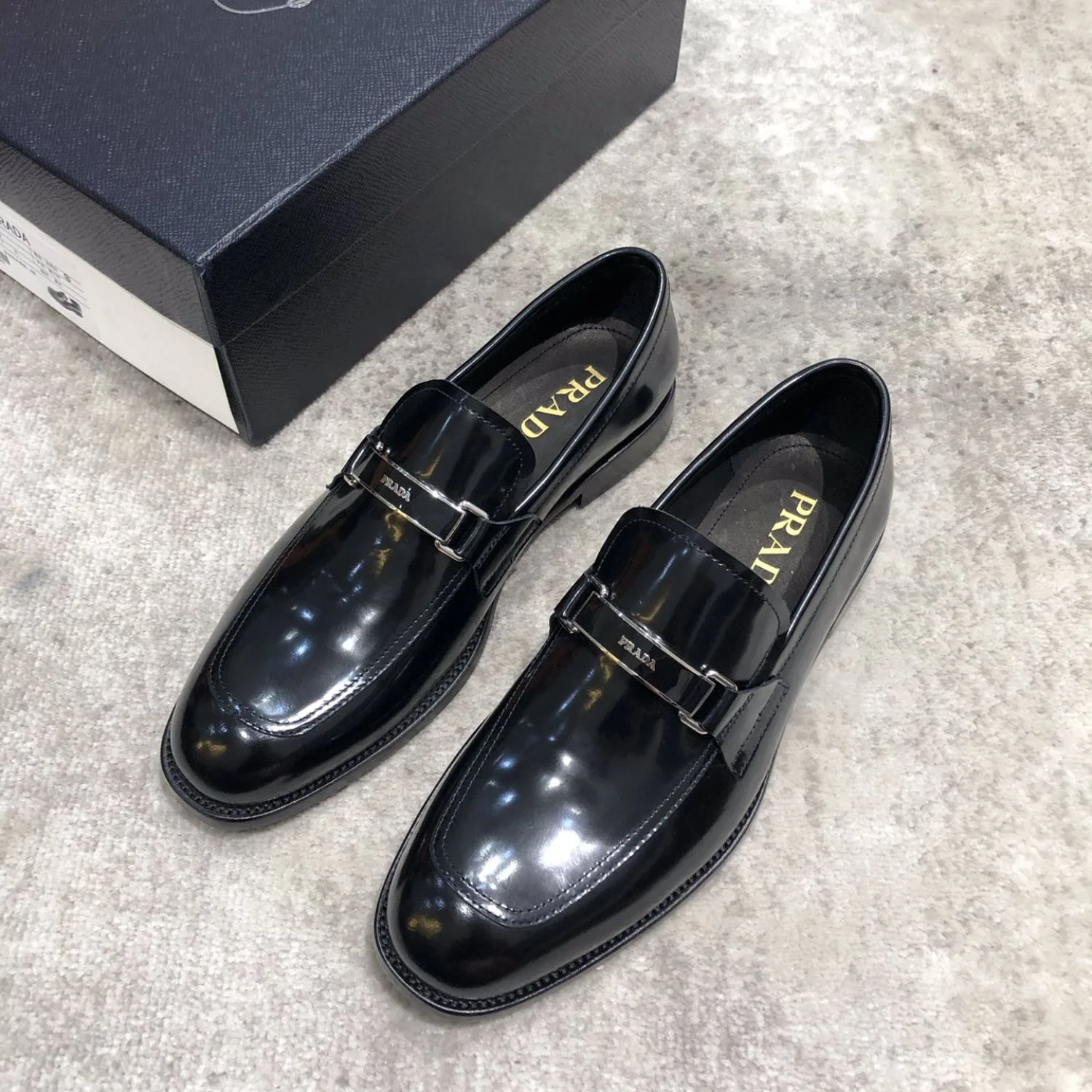 Prada Leather Loafer Black - Image 6