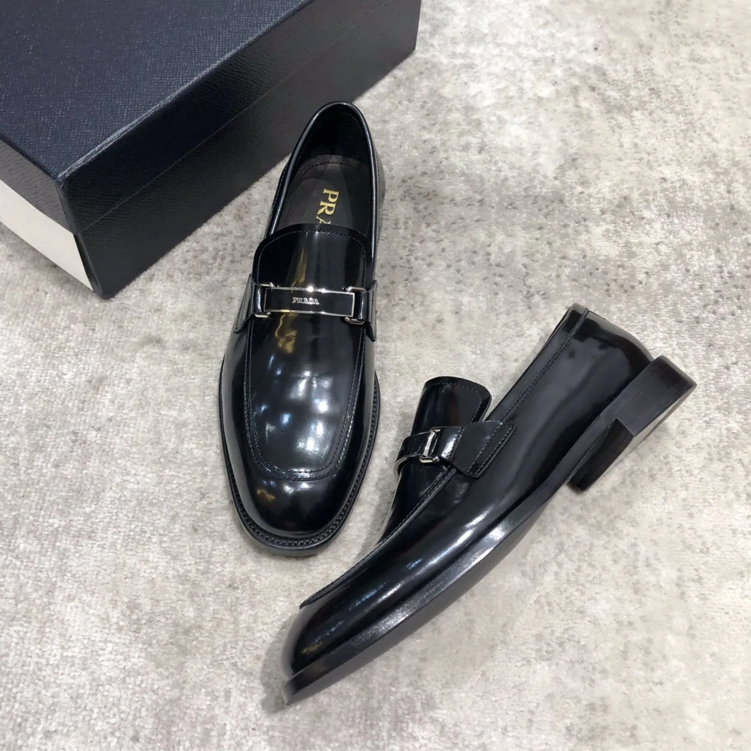 Prada Leather Loafer Black - Image 5