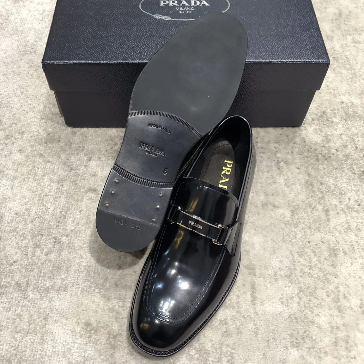 Prada Leather Loafer Black - Image 3