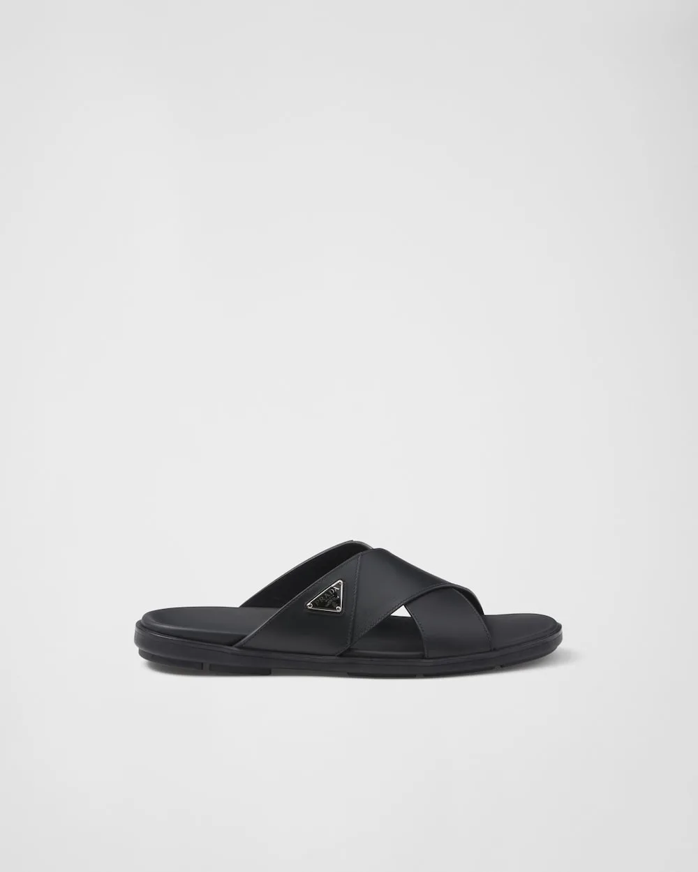 Alternative view of Prada Crisscross Slides Black - 2X3111_3LEM_F0002_F_G000