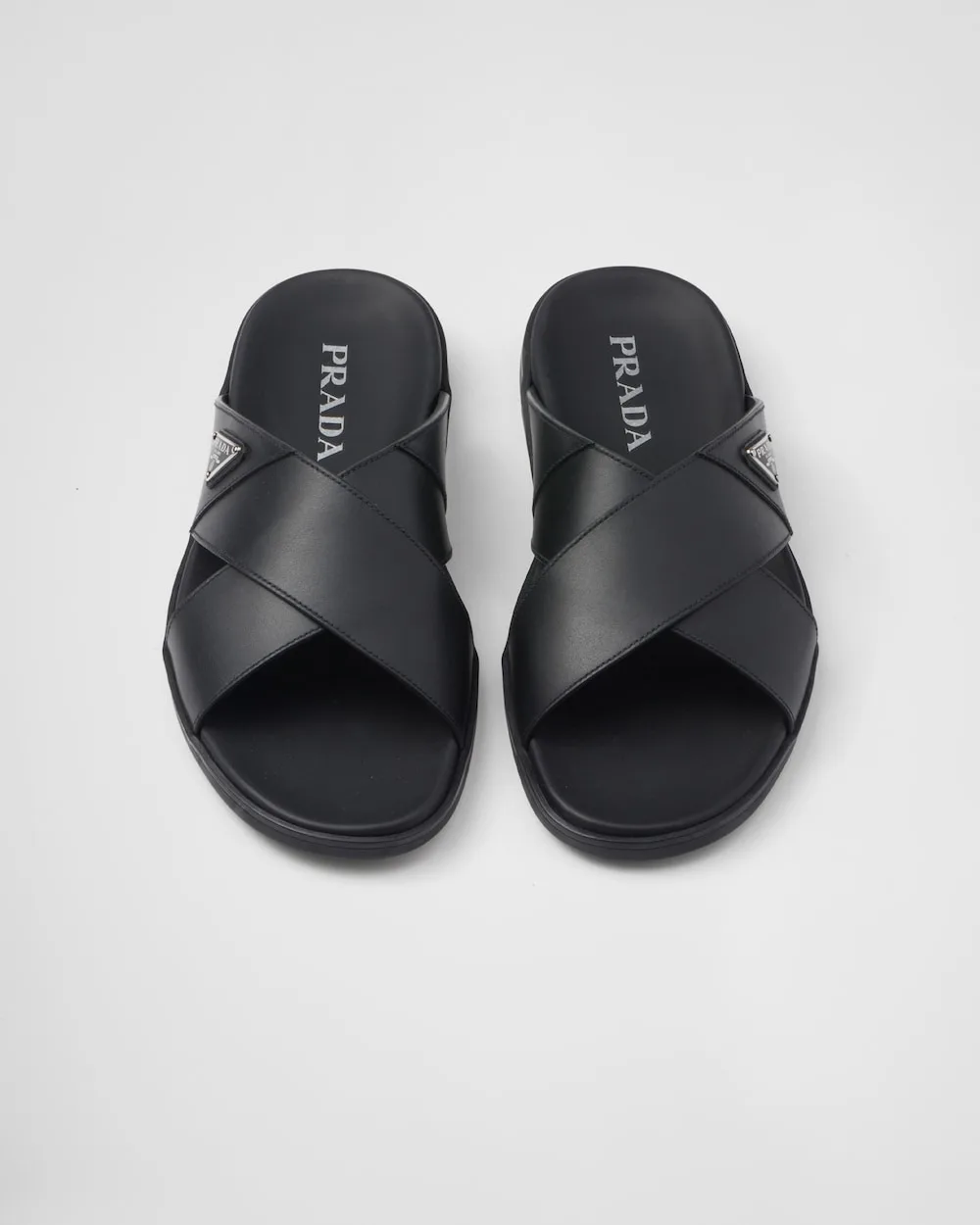 Prada Crisscross Slides Black - 2X3111_3LEM_F0002_F_G000 - Image 4