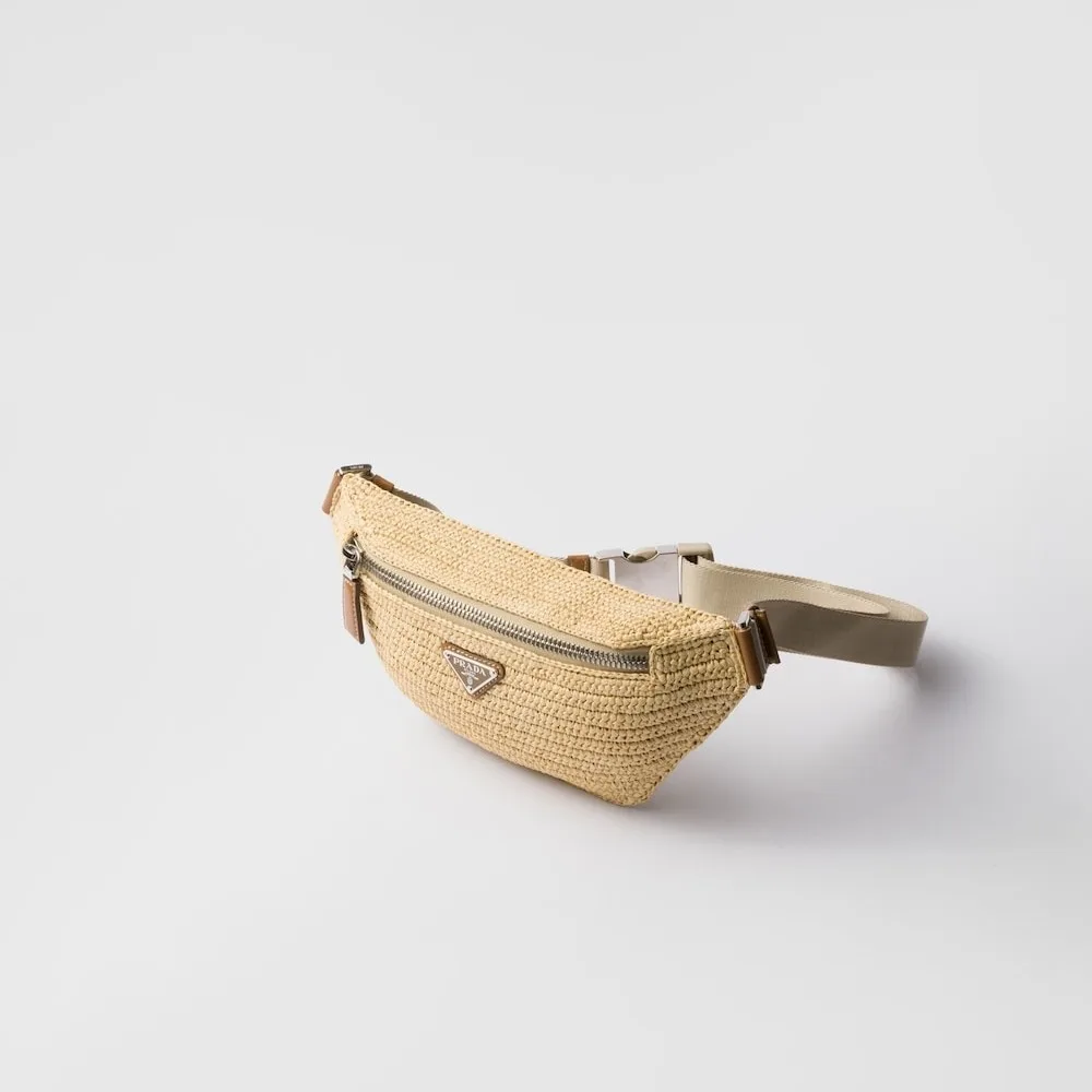 Alternative view of Prada Crochet Belt Bag Natural / 2VL042_2M2T_F0018_V_OOL