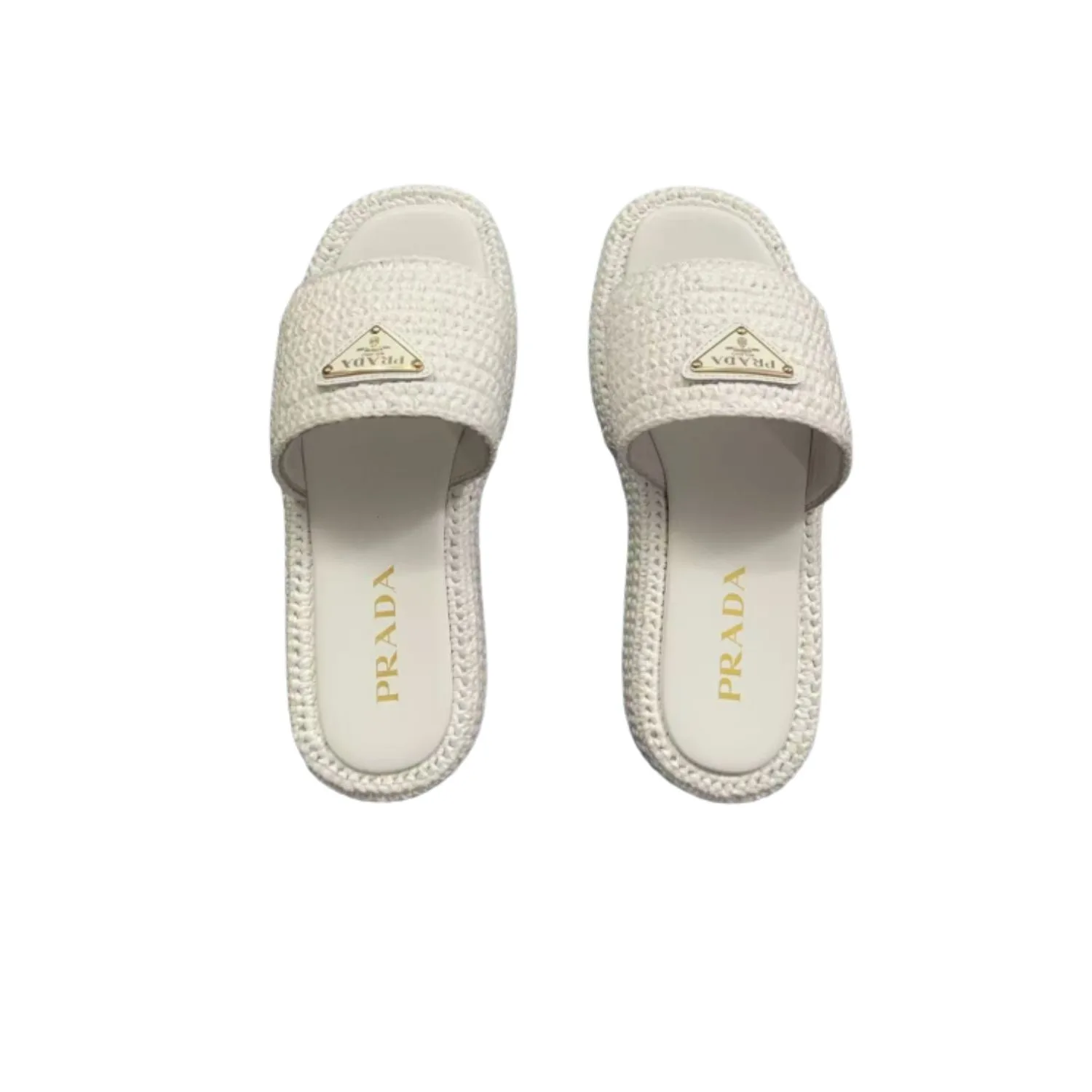 Prada Crochet Flatform
