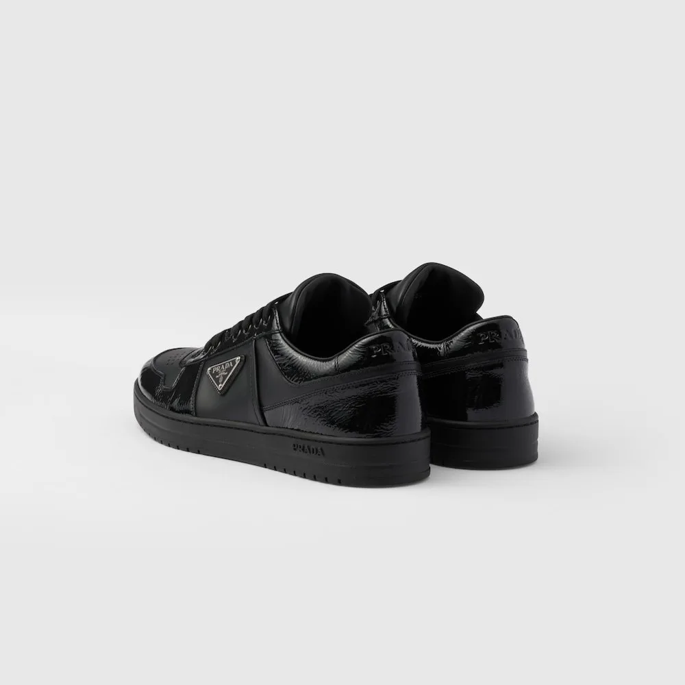 Prada Downtown Leather Sneakers Black 2EE364_3LQB_F0002_F_D001 - Image 3
