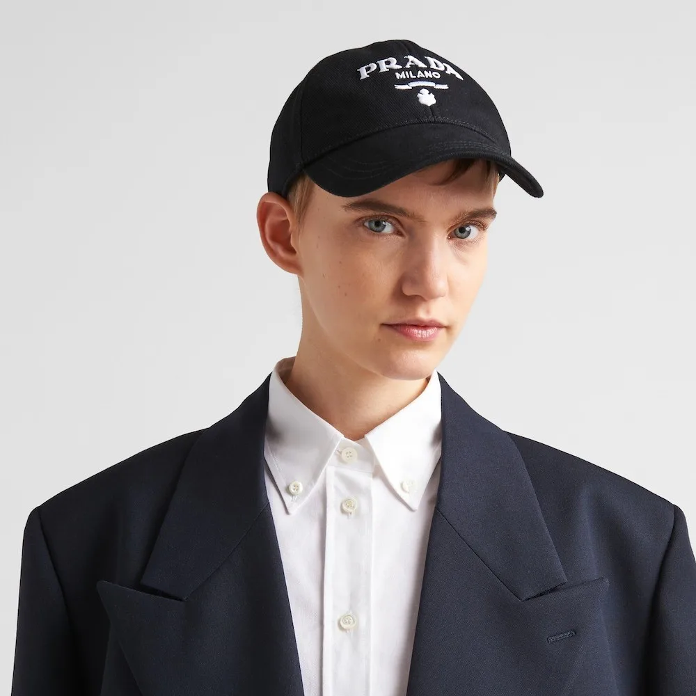 Alternative view of Prada Drill Baseball Cap Black 1HC274_2CXL_F0002