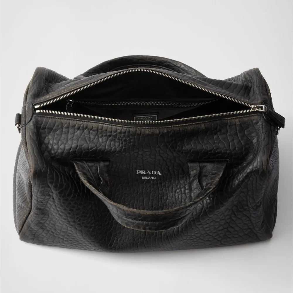Prada Leather Duffle Bag Black / 2VC045_2C73_F0002_V_OOO - Image 4
