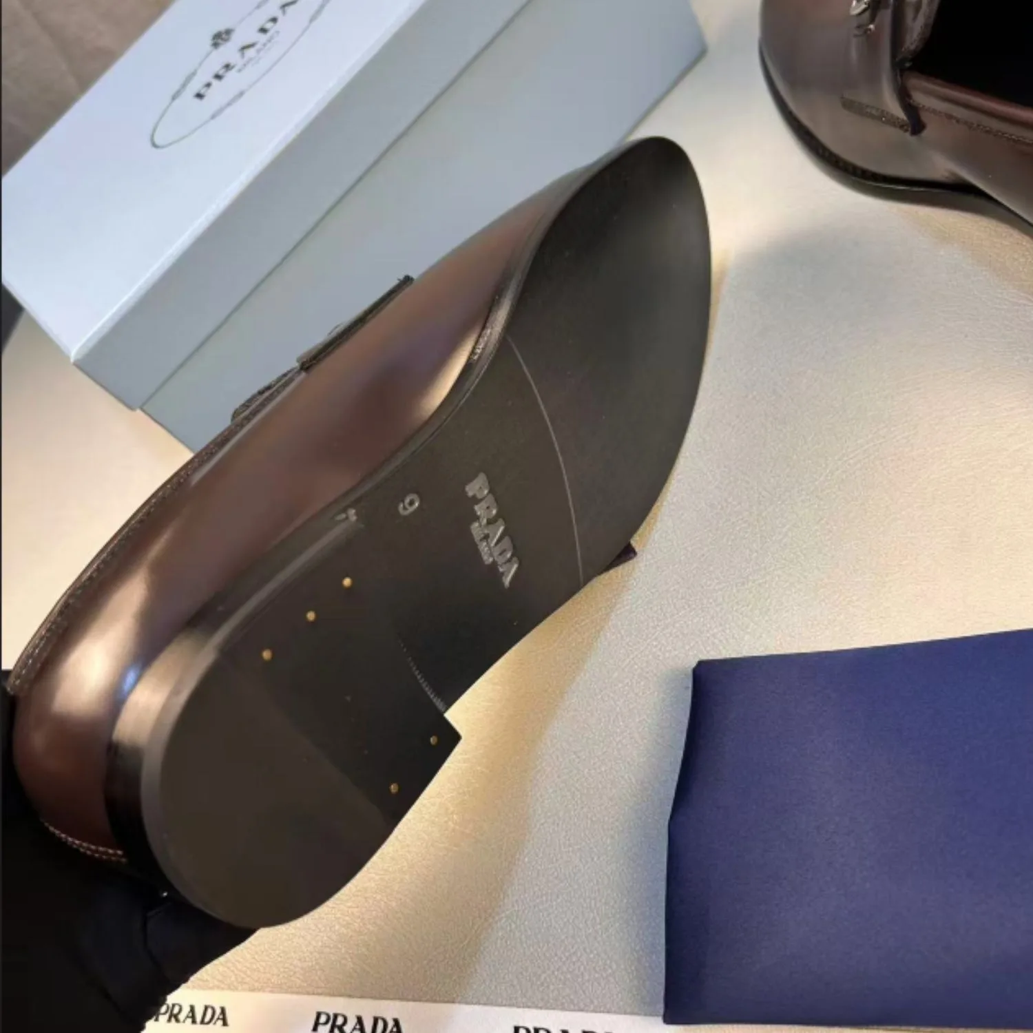 Prada Leather Loafer Brown - Image 3