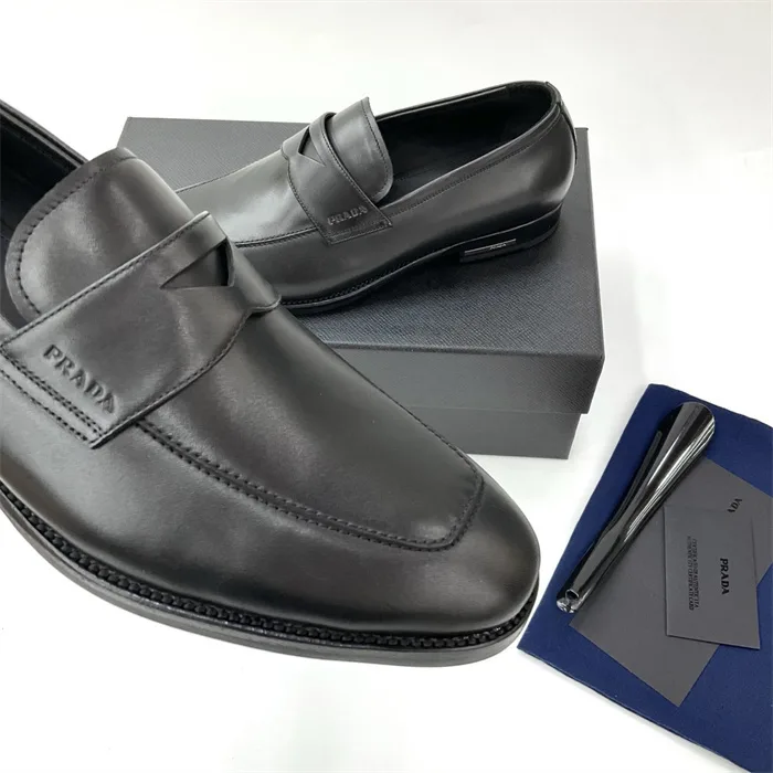 Prada Leather Loafers Black - Image 5