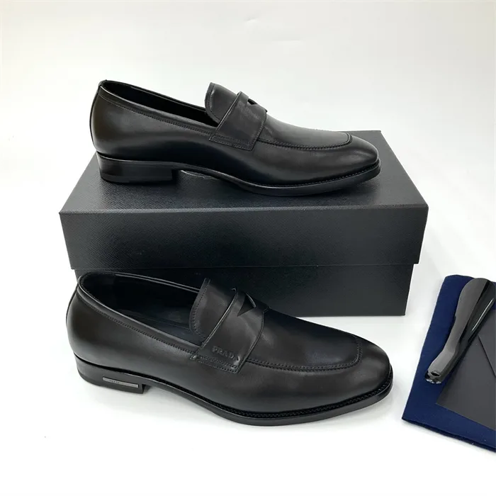 Prada Leather Loafers Black - Image 6