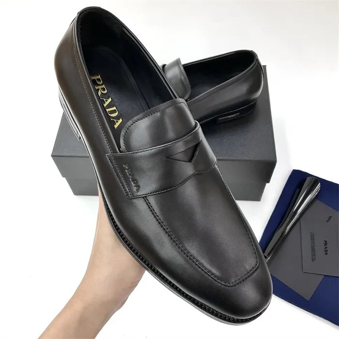Prada Leather Loafers Black - Image 10