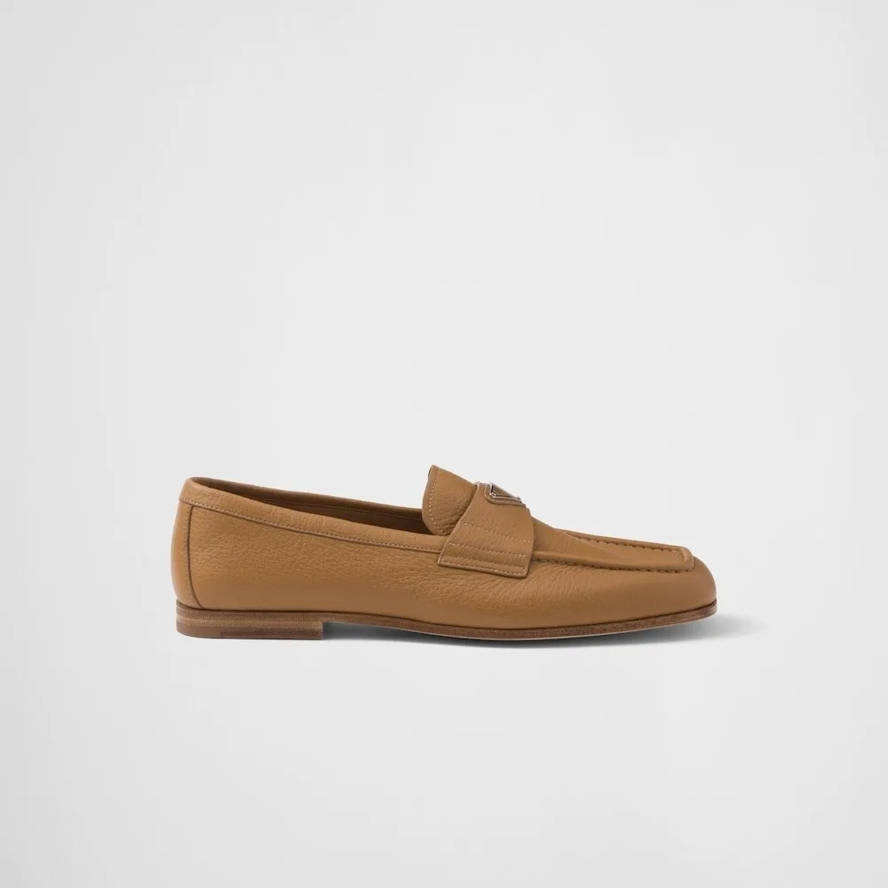 Prada Leather Loafers Natural 2DB213_013_F0018_F_C000 - Image 6