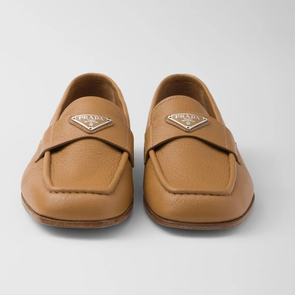 Prada Leather Loafers Natural 2DB213_013_F0018_F_C000 - Image 5