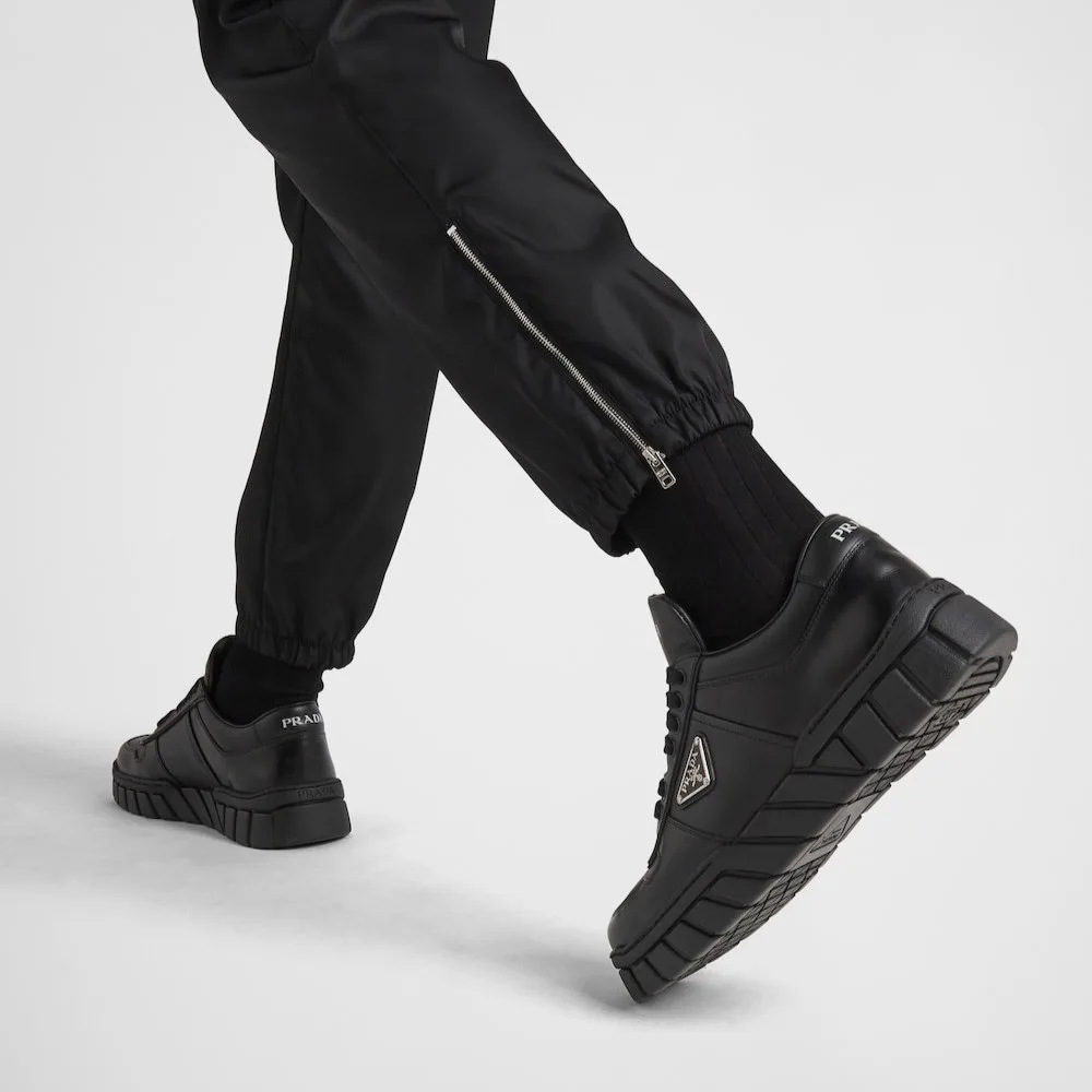 Alternative view of Prada Leather Sneakers Black 2EE378_3LJ6_F0002