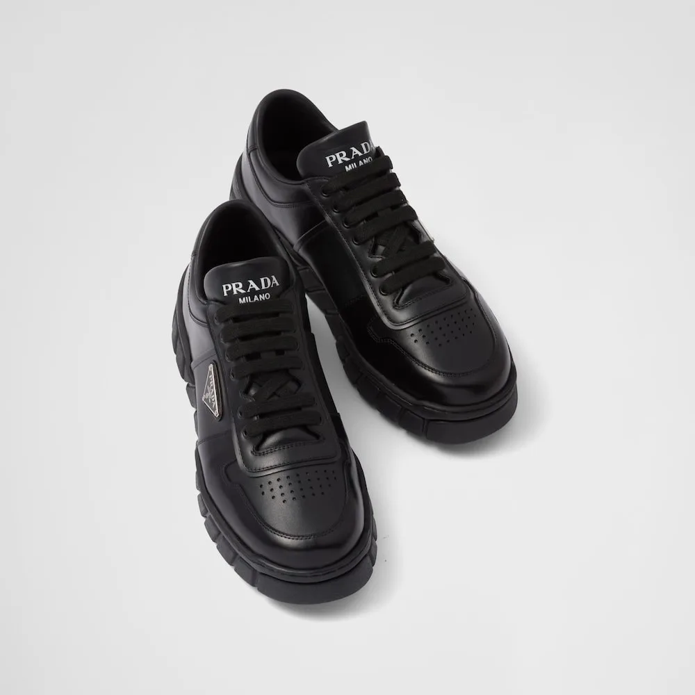 Prada Leather Sneakers Black 2EE378_3LJ6_F0002 - Image 3