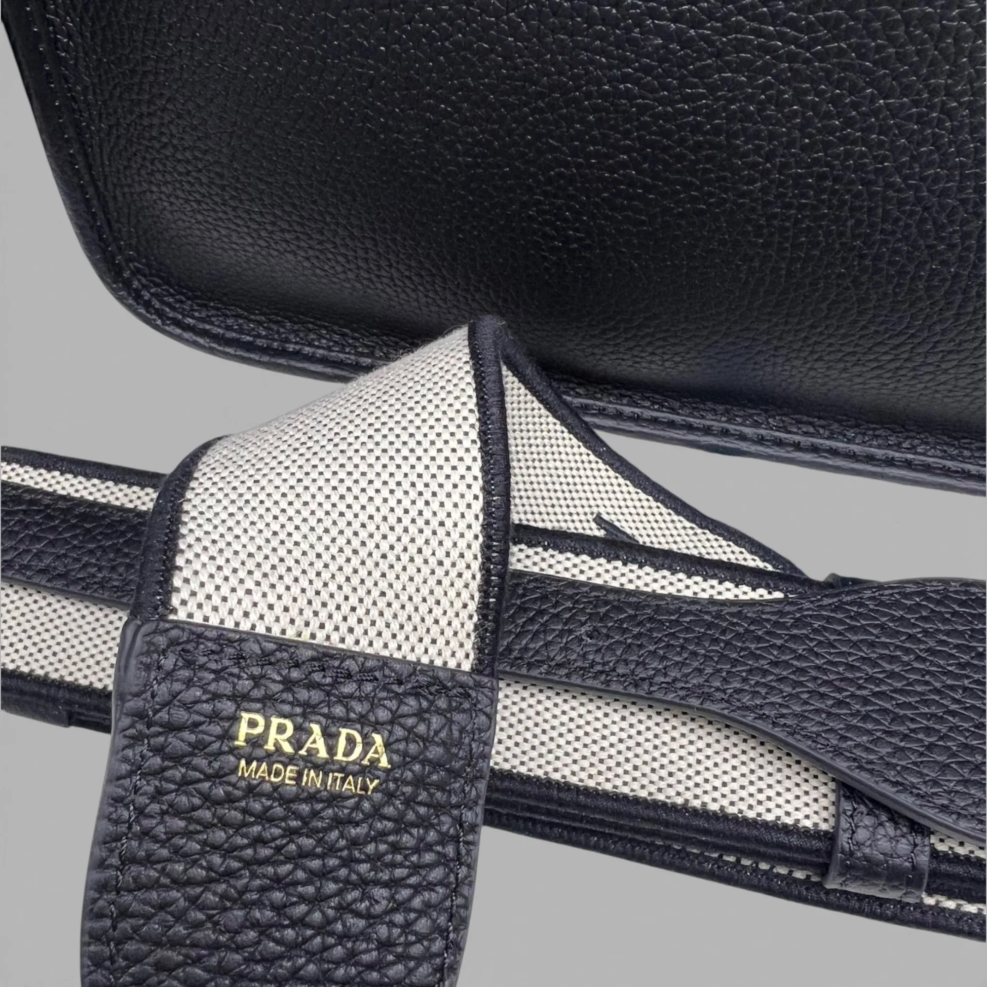 Prada Medium Leather Bag Black / 1BC073_2DKV_F0632_V_7NO - Image 6