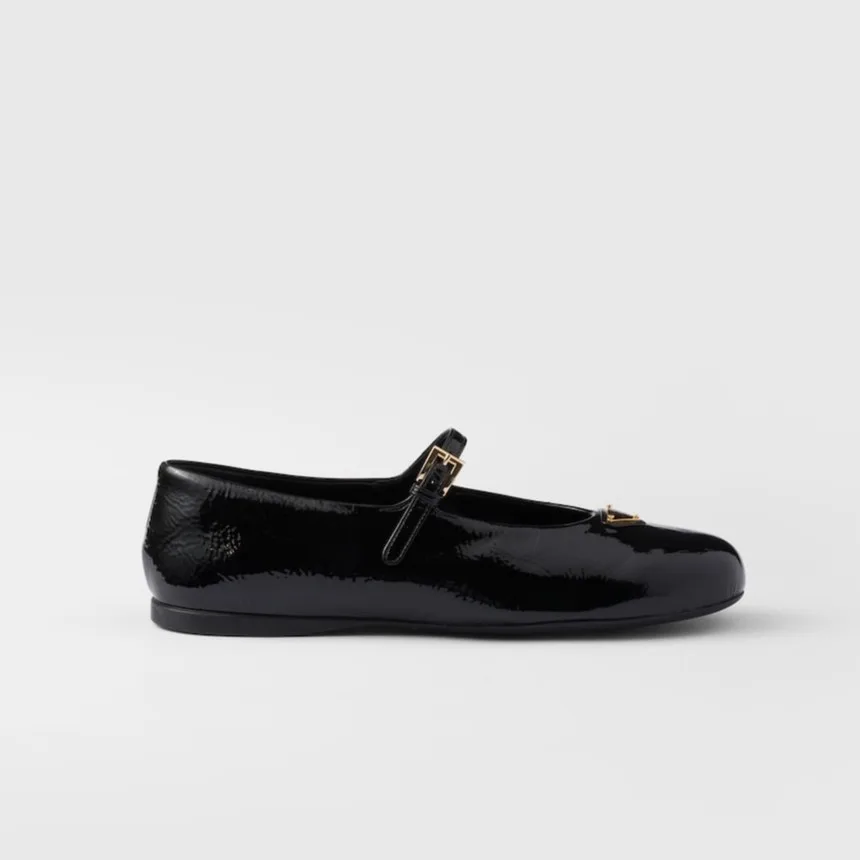 Prada Patent Leather Ballerinas Black 1F793N_H27_F0002_F_005 - Image 3