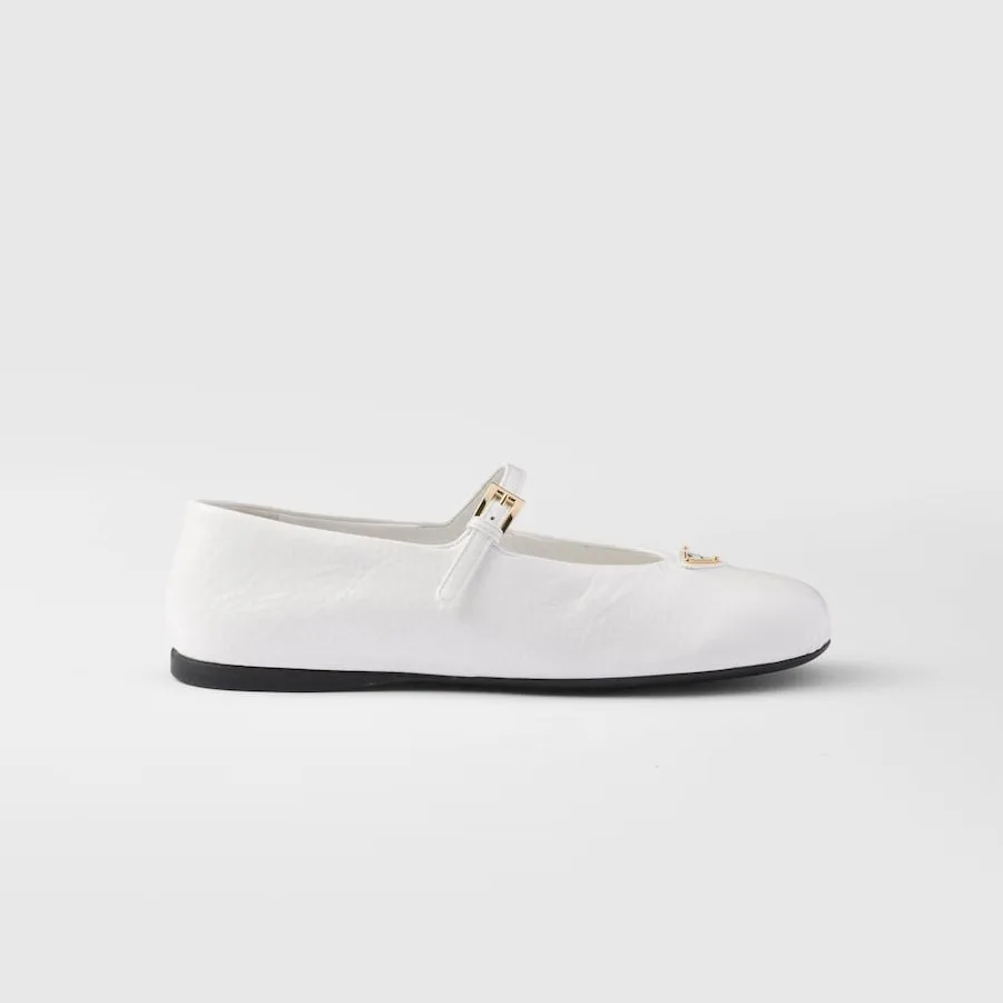 Prada Patent Leather Ballerinas White 1F793N_H27_F0009_F_005 - Image 3